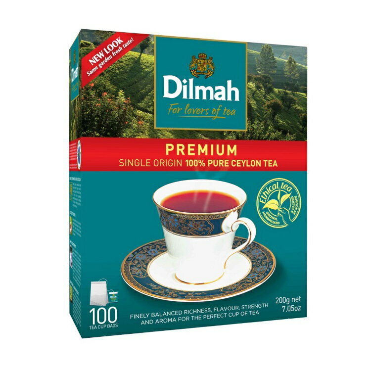 錫蘭紅茶《 Dilmah 》斯里蘭卡第一品牌 帝瑪100%錫蘭小紅茶包 2g*100入/盒(買12盒送1盒)--【良鎂咖啡精品館】