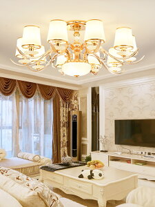 歐式客廳吊燈奢華現代簡約大廳飯廳主臥小戶型燈具組合全屋套餐