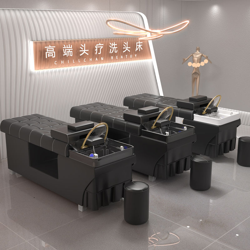 【最低價】【公司貨】頭療洗頭床理發店專用美容院帶熱水器熏蒸泰式多功能恒溫水循環床 3