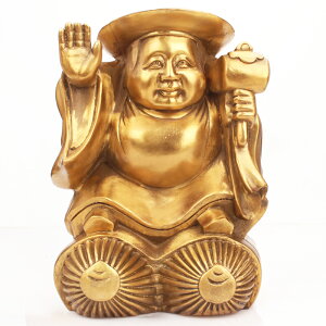 歐圣英銅大黑天財神日本密宗財神家居招財銅工藝品供奉神像