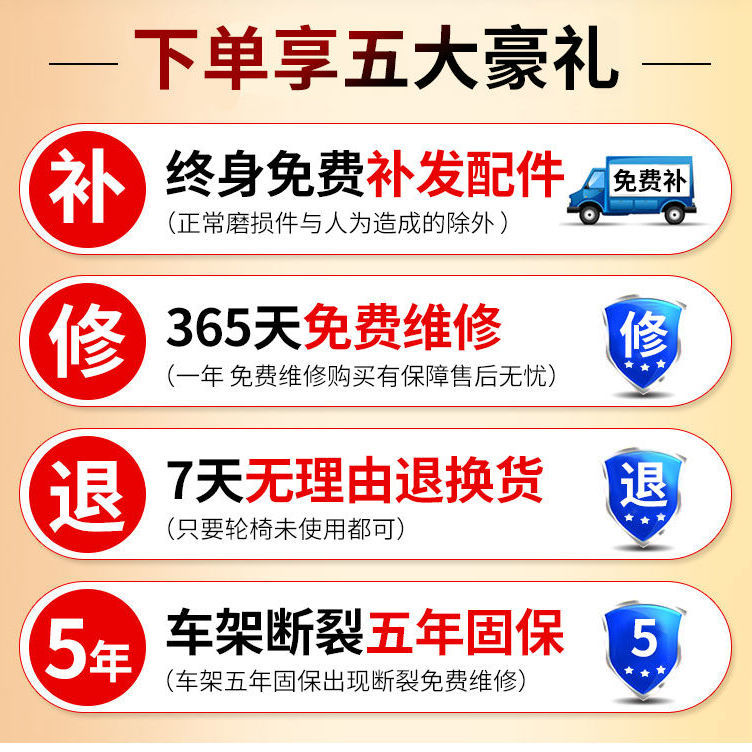 【可開發票】輪椅手動折疊輕便老人手推車超輕便攜殘疾人多功能代步旅行車 1