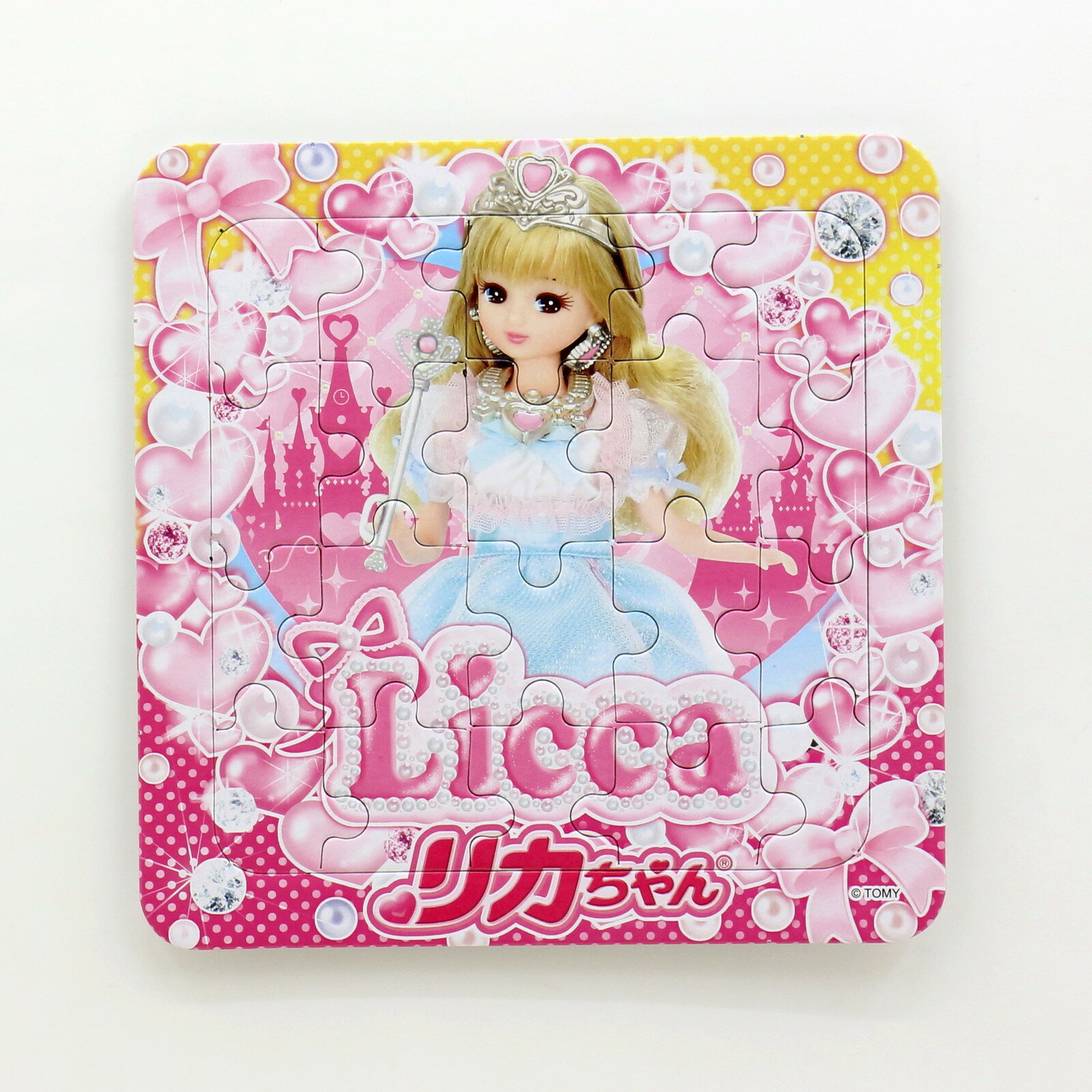 大賀屋 麗卡 拼圖 4款 14*14cm 公主 兒童 兒童玩具 益智遊戲 遊戲 玩具 日貨 正版 授權 J00013893