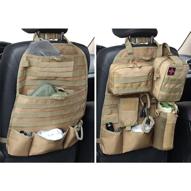 MOLLE多功能戰術汽車掛袋椅背收納袋掛袋后背座椅置物袋儲物袋子