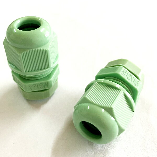 MG12A-08GN-FH 耐熱電纜固定頭 綠色 長螺紋 M12x1.5螺牙規格 耐熱耐寒級 (含稅)【佑齊企業 iCmore】