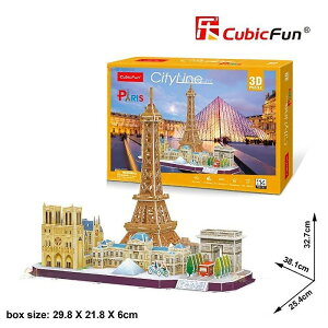 3D Puzzle 立體拼圖 - 世界建築精裝版 【法國巴黎】MC254h 初學者級 114片