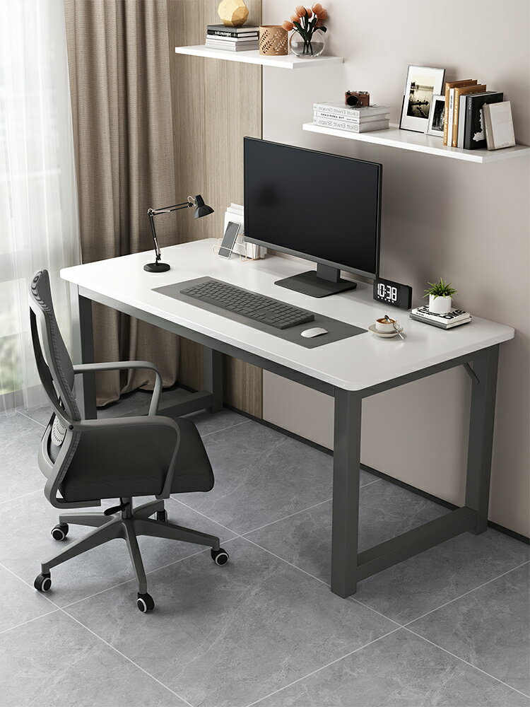 電腦桌家用辦公臺式書桌簡易工作臺臥室學習桌出租屋現代簡約桌子