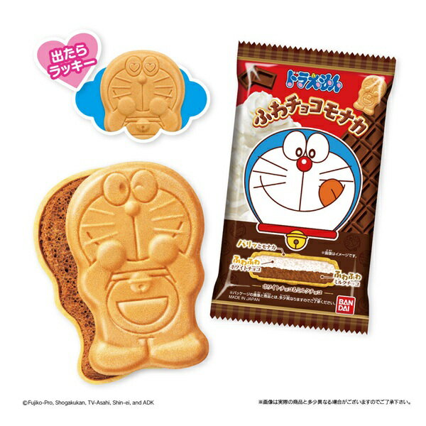 【江戶物語】 BANDAI 萬代 哆啦A夢 可可威化餅 19g 隨機出貨 可可餅乾 造型餅乾 小叮噹 日本原裝 日本進口