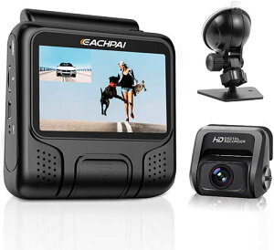 EAHCPAI 【美國代購】4K Pro行車記錄器 GPS前後雙攝像頭 WI-FI G傳感器WDR
