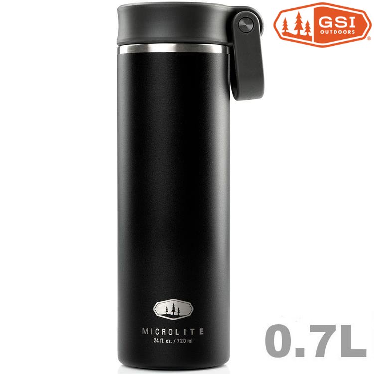 GSI MicroLite 720 Twist 輕量不銹鋼真空保溫瓶 0.72L 67035 黑
