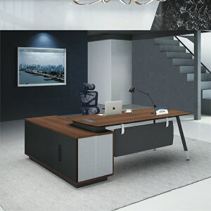 【 IS空間美學 】凱恩斯古木紋色5.8尺辦公桌整組(2023B-135-1) 辦公桌/電腦桌/會議桌