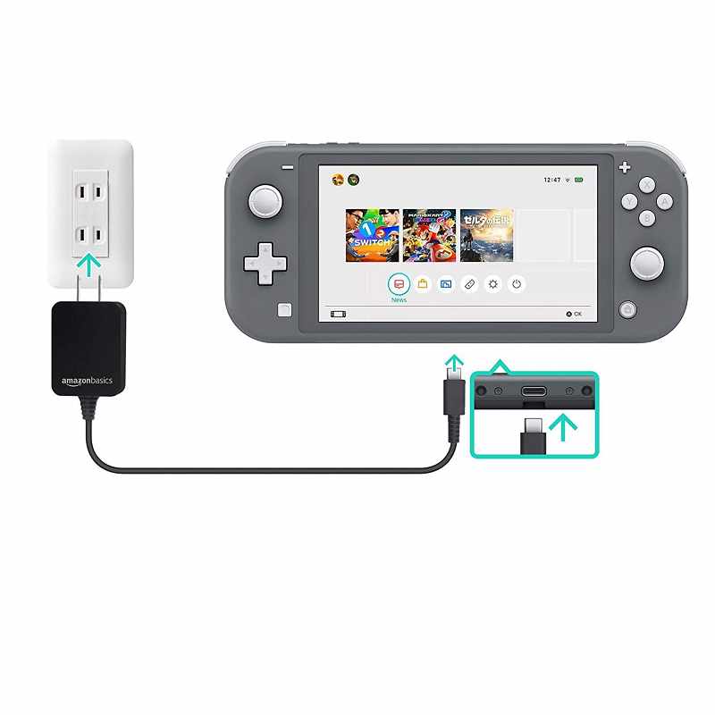 Amazon Basics Type-C-AC單電壓充電器 6尺 適用Nintendo Switch/ Switch Lite [2美國直購]
