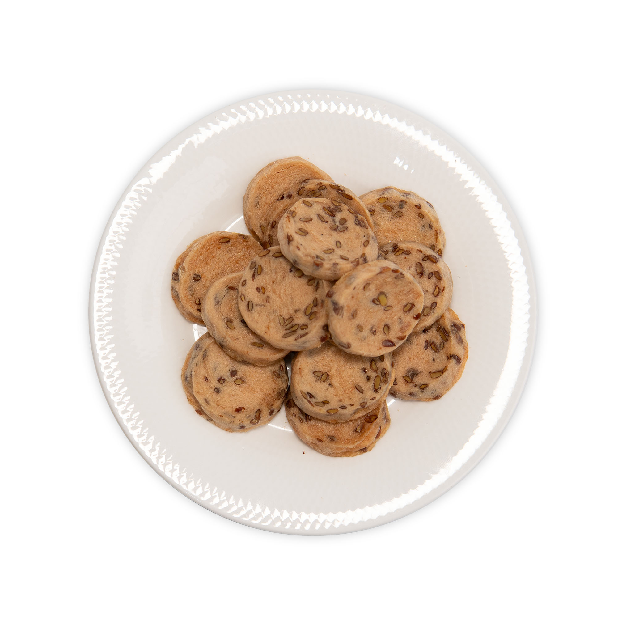 【毛孩膳坊】烘乾寵物零食-亞麻籽雞肉餅乾50g-5包入(開封即食/常溫保存/寵物零食) 2