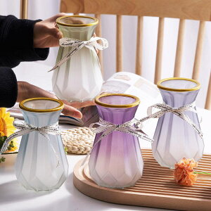 北歐風 素色花瓶 塑膠花瓶 防摔 幾何 線條 花器 插花 水培 擺飾 簡約 摺紙風 筆筒 復古花瓶 玻璃花瓶