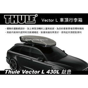 【MRK】 【預購95折】Thule Vector L 430L 鈦色 車頂行李箱 雙開車頂箱 613700