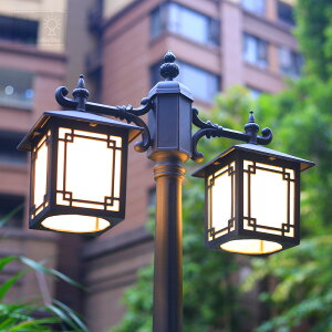 花園別墅太陽能路燈LED戶外防水家用室外小區仿古中式景觀庭院燈