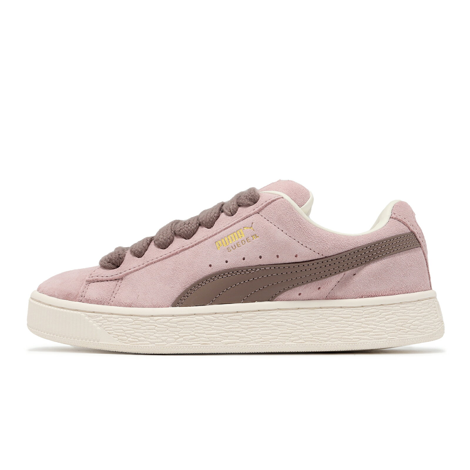 Puma 休閒鞋 Suede XL 男鞋 女鞋 粉 棕 白 麂皮 復古 板鞋 情侶鞋