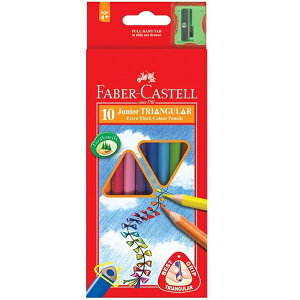 Faber-Castell輝柏 大三角彩色鉛筆-10色(16-116538-10)
