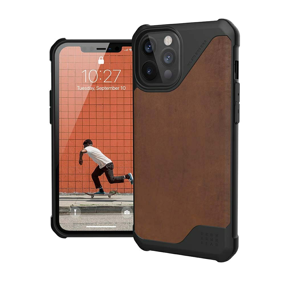 強強滾優選~UAG iPhone 12 Pro Max 耐衝擊保護殼-皮革款