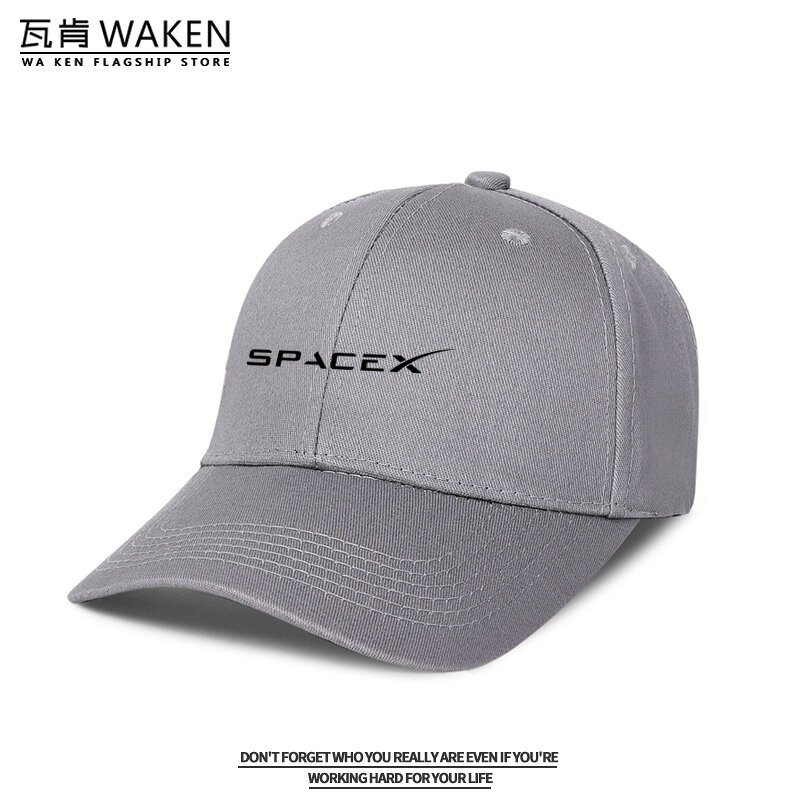 SpaceX宇航局航天宇航員周邊鴨舌帽子遮陽棒球帽男休閑防曬帽夏