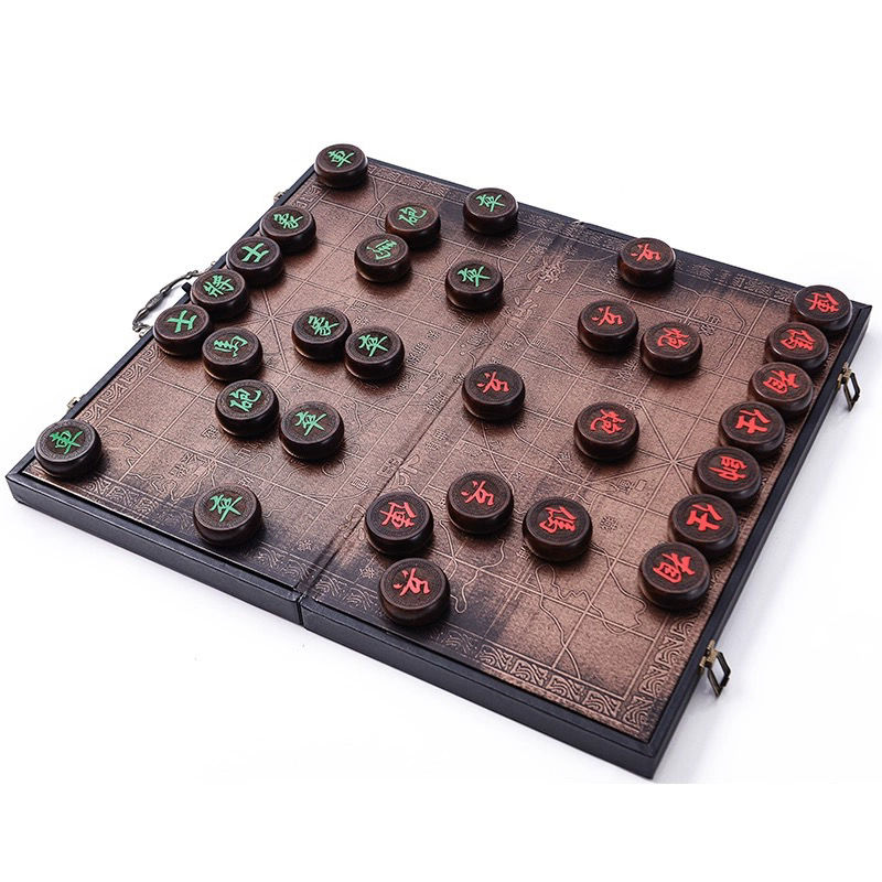 免運 工廠現貨出 特價 象棋 中国象棋 中國象棋實木高檔大號成人象棋加棋盤古風大酸枝金絲楠木紅木象棋特惠/開立發票 特價出 H1114 7