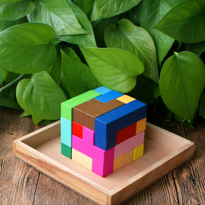 立體俄羅斯方塊積木 兒童早教益智大塊拼圖解謎幼兒園玩具3456歲 2
