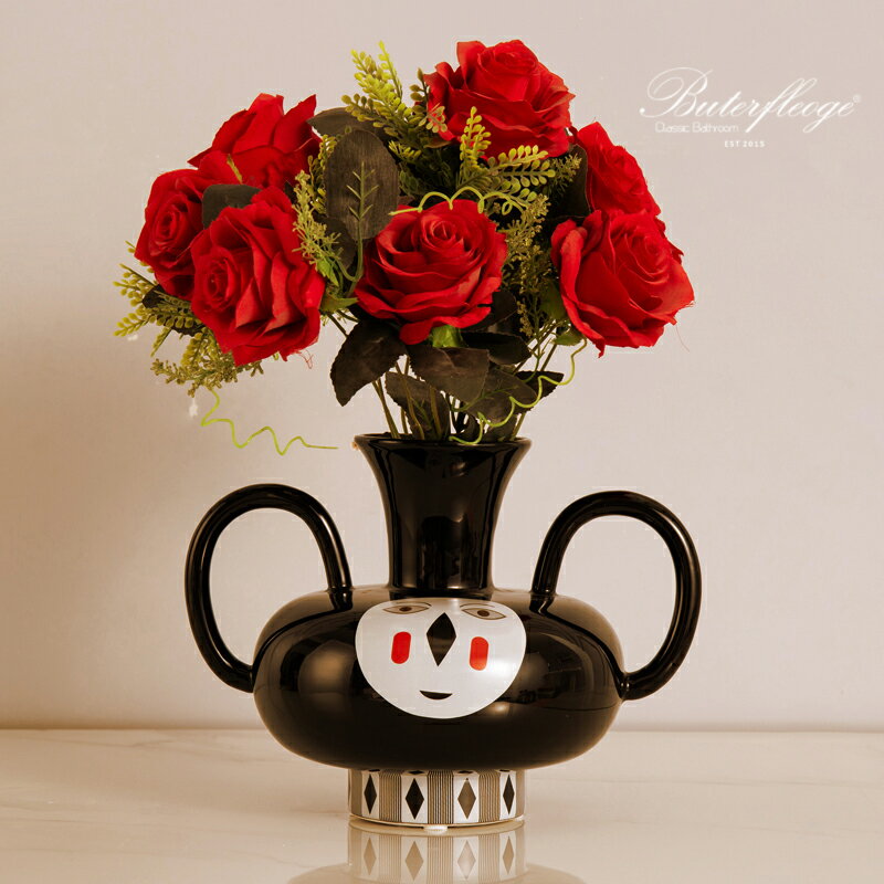 蝶陶輕奢樣板房裝飾擺件工藝品北歐創意客廳藝術擺設玄關酒店軟裝 1