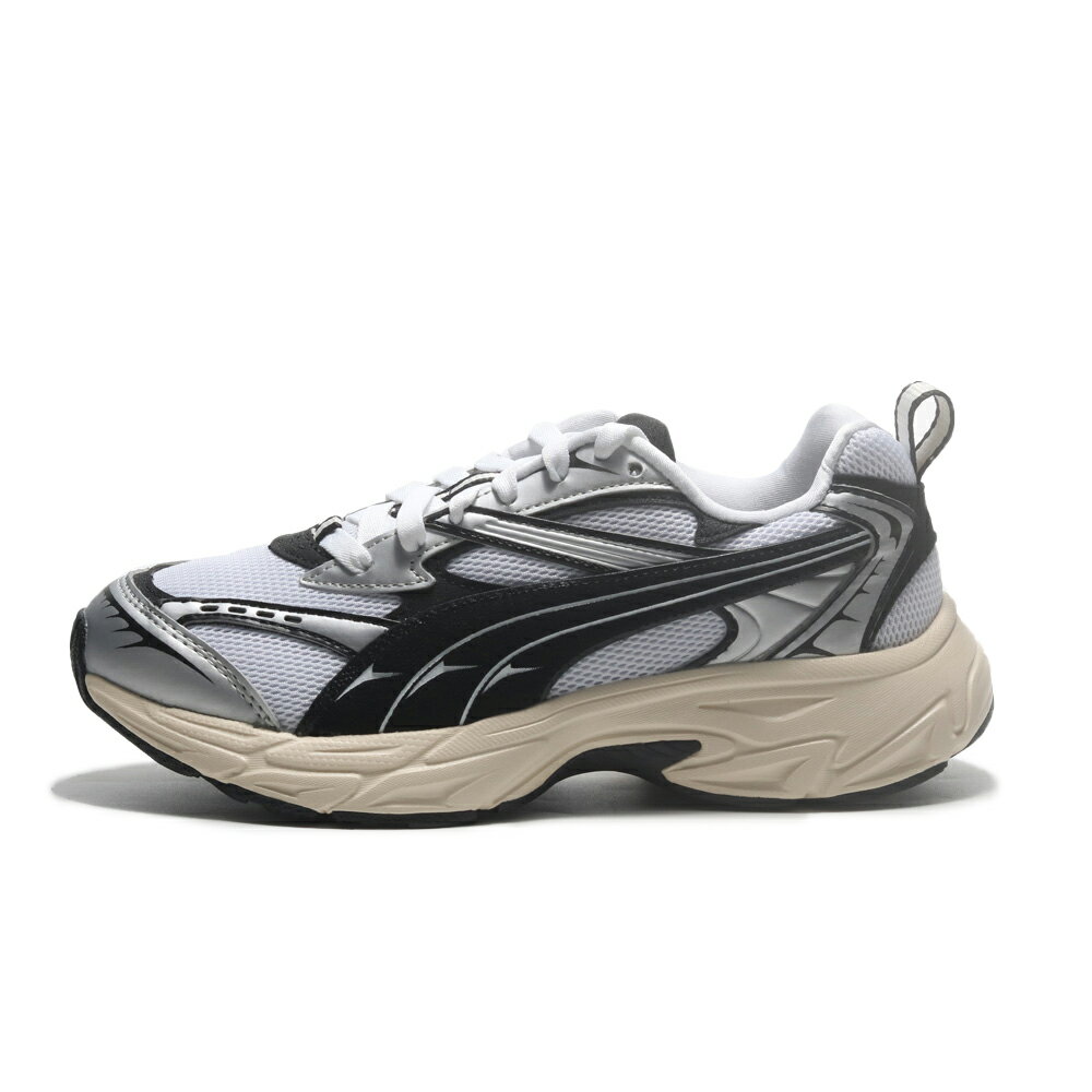 【蛇年最高折233】PUMA 休閒鞋 MORPHIC RETRO 白黑 復古 情侶鞋 男女 39592002 3