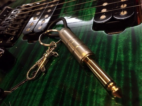 搖滾飾品專區-手工 金屬 吉他 Bass 導線頭 鑰匙圈【唐尼樂器】