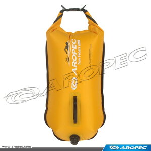 【【蘋果戶外】】AROPEC RF-DJ02-28L 黃 雙氣囊游泳浮球(可當作防水袋用)