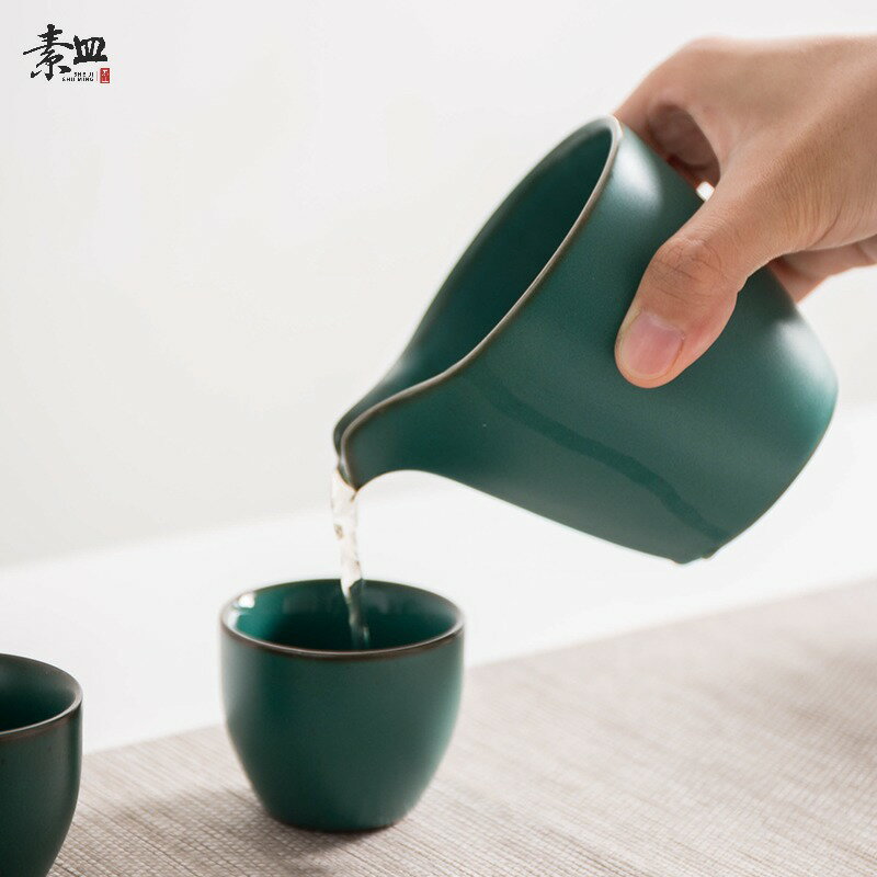 公道杯陶瓷茶具分茶器茶海茶道公杯耐熱加厚沖茶杯茶具配件分茶器