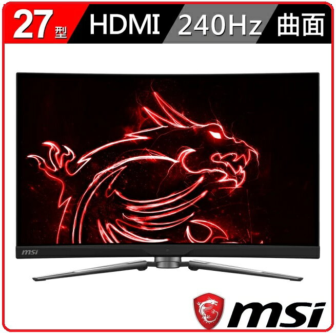 MSI 微星 MPG ARTYMIS 273CQRX-QD 2K 1000R量子點曲面電競顯示器 VA/2K/240Hz)
