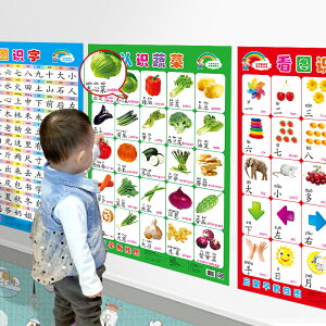 掛圖兒童早教啟蒙拼讀訓練發聲學漢語拼音韻學生字母表墻貼認知