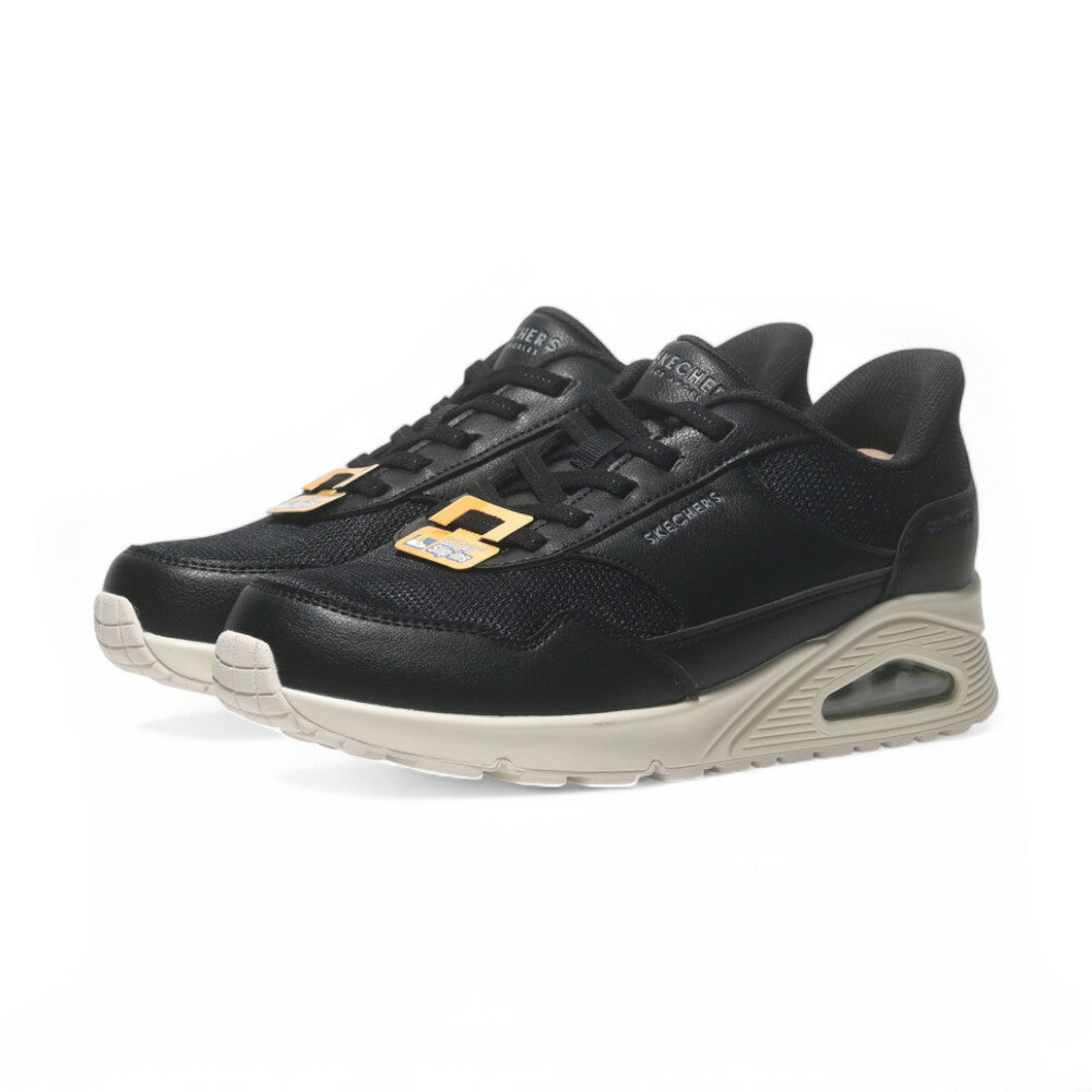 【滿千折百】SKECHERS 休閒鞋 UNO-BANKSIA 黑 氣墊 瞬穿 健走鞋 女 177117WBLK