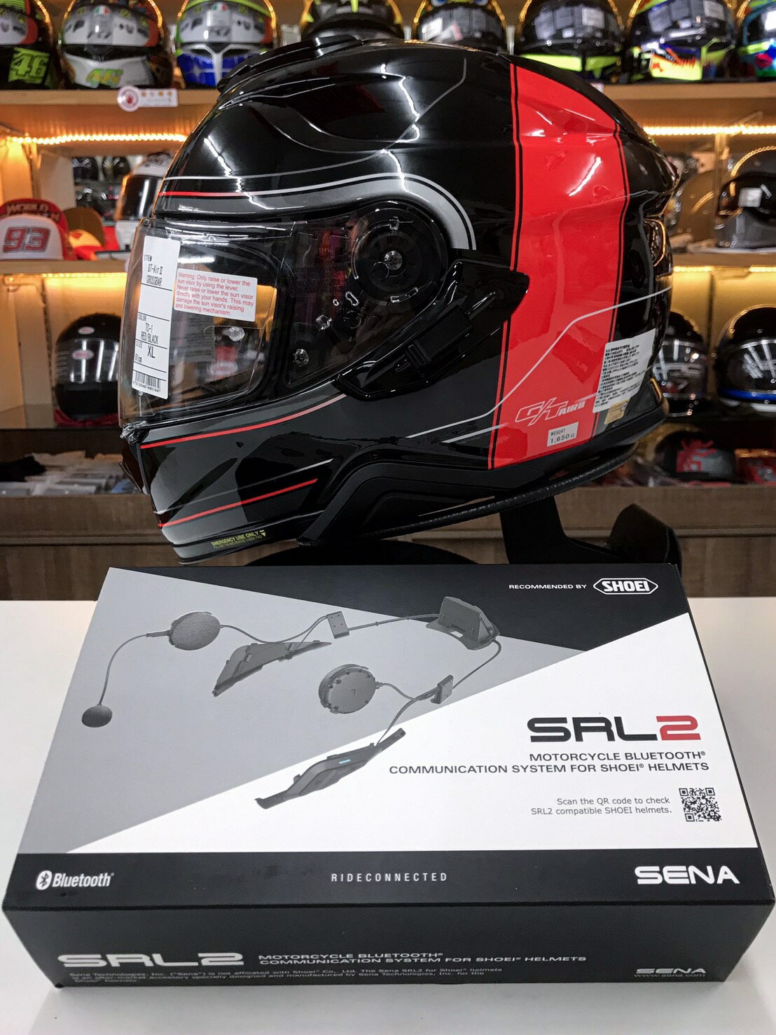 アイボリー×レッド SENA SRL2 国内正規品 2019.10購入品 | metodoicm