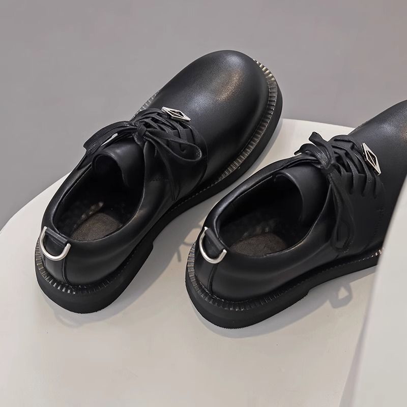 cleanfit2024德比真皮高階大頭皮鞋厚底增高休閑英倫輕便軟皮男潮-貼心家居