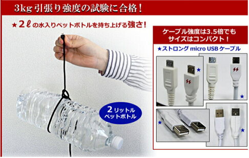 {光華成功NO.1}【日本owltech-kuboq】micro USB cable 編織強化線 1.5m 充電專用   喔!看呢來 3