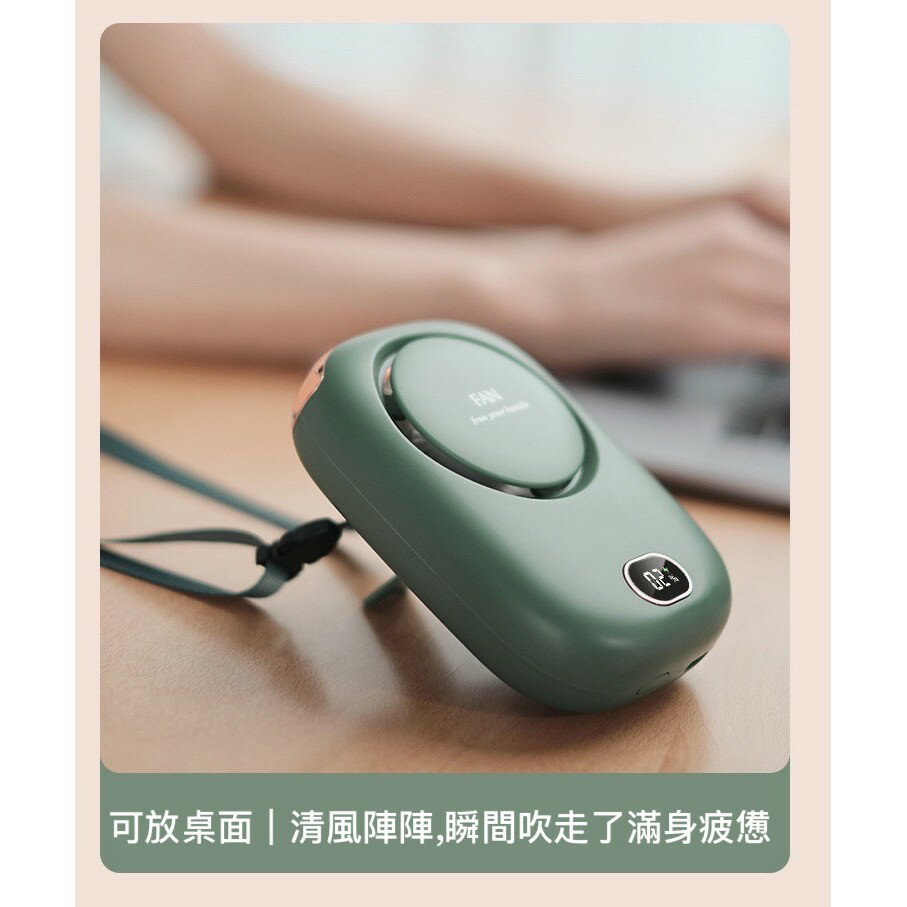 液晶顯示 折疊桌上 迷你掛脖風扇 掛脖 風扇 USB風扇 手持風扇 桌扇 掛扇 夏天風扇 隨身風扇 手持扇 電扇APP下單享13%點數 4