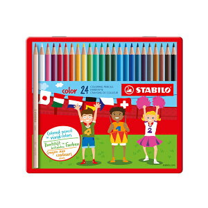 STABILO 德國 思筆樂 color 炫彩樂色鉛筆 24色組 / 盒 1824-77