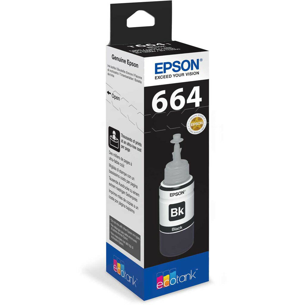 EPSON T664100 T664/664 原廠黑色墨水