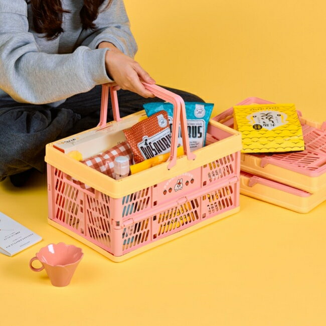 BUNNI KONBINY 兔子便利商店 收納兔easy折疊提籃