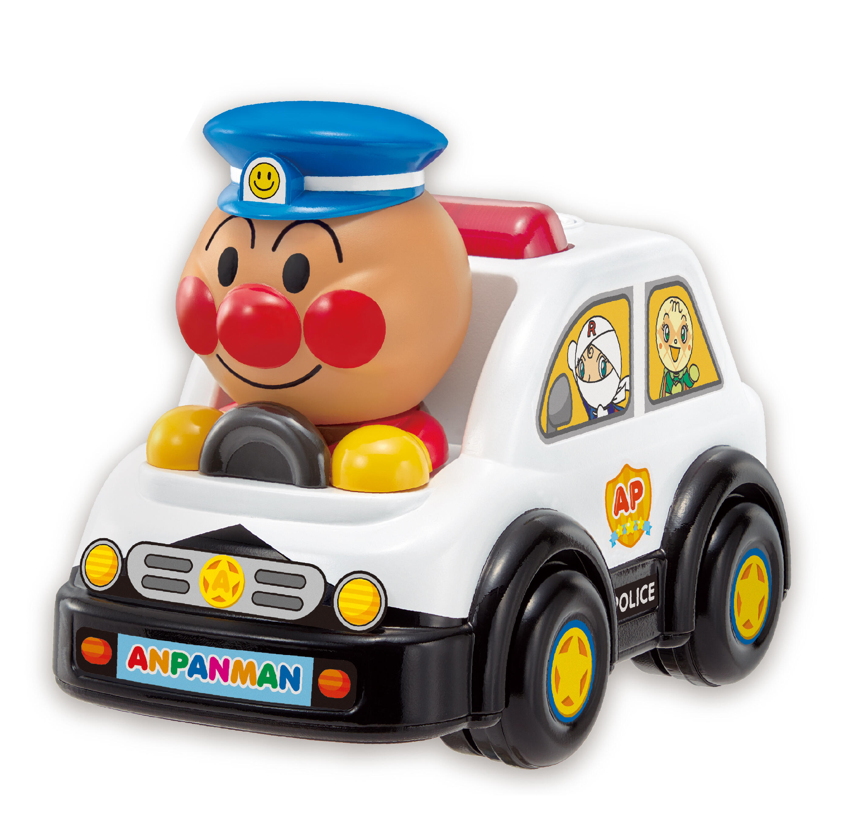 真愛日本 麵包超人 ANPANMAN 警車 聲光音樂玩具車 玩具車 聲音 發光 音樂 小車 兒童玩具 禮物