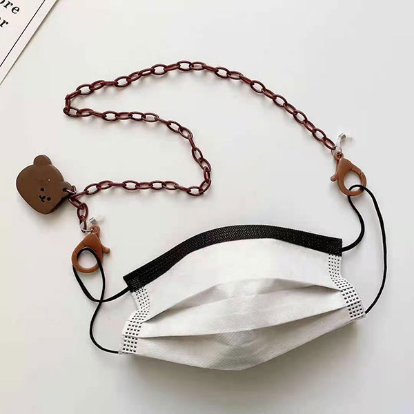ANNAS 韓國 熊熊 口罩鍊 口罩防丟掛鍊 口罩掛繩 口罩 防掉鍊 防疫小物 護目鏡 防疫面罩 可愛 網紅 小熊