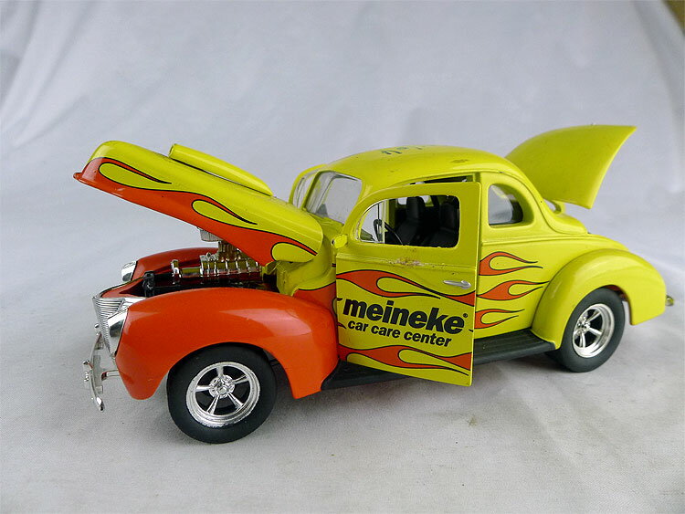 Meineke 1940 Ford福特火焰塗裝經典賽車跑車模型 SpecCast 1:25