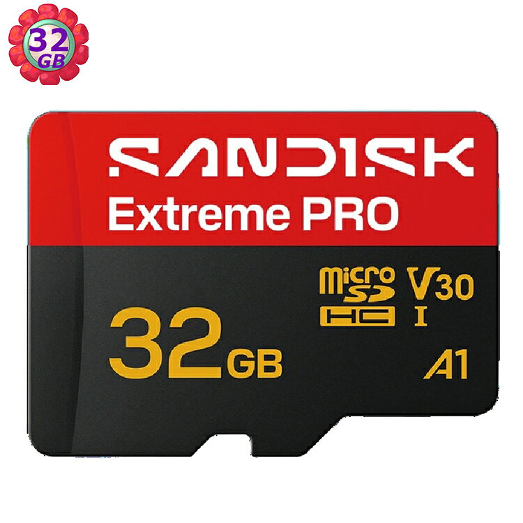 樂探特推好評店家推薦到SanDisk 32G 32GB microSD extreme Pro 100MB/s 4K V30 SDSQXCO-032G 記憶卡就在luckycard推薦樂探特推好評店家