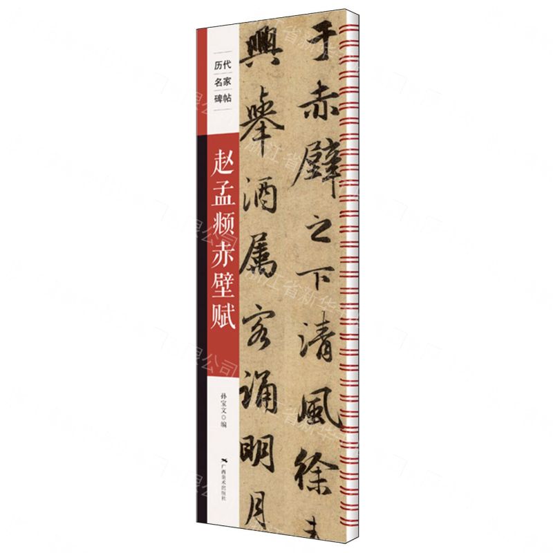 歷代名家碑帖-趙孟頫赤壁賦丨天龍圖書簡體字專賣店丨9787549429486 (tl2605_廣西書展)