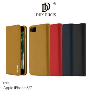 【愛瘋潮】DUX DUCIS Apple iPhone 8/7/SE 2020 WISH 真皮皮套 插卡 可立 支架【APP下單最高22%點數回饋】