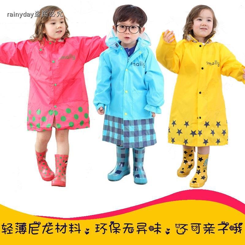免運大促最後一天 韓國熱銷品牌smally可愛卡通造型雨衣大童雨衣加大碼雨衣寶寶雨披兒童時尚雨衣不帶書包位