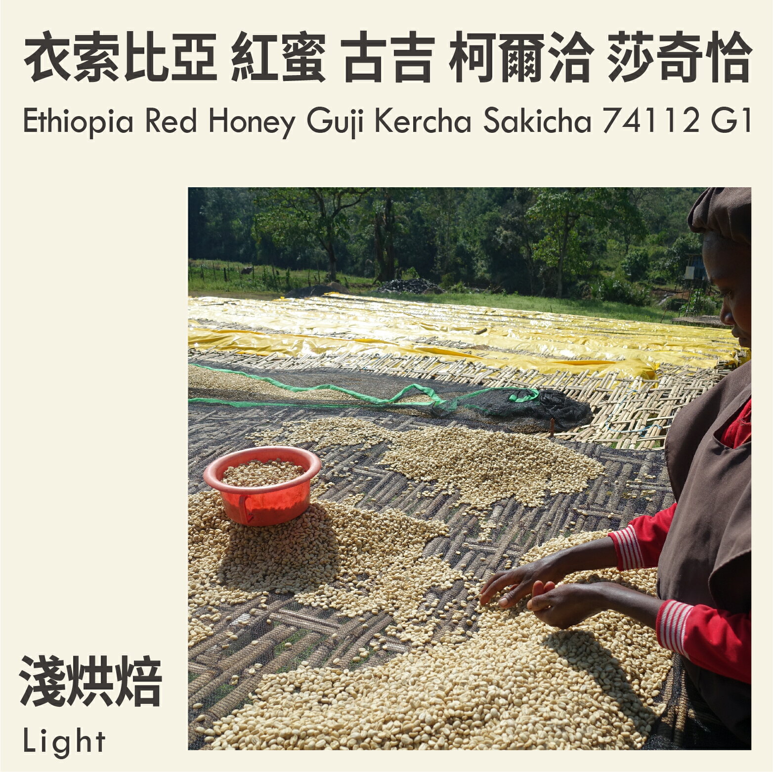 KaKaLove 咖啡-衣索比亞 紅蜜 古吉 柯爾洽 莎奇恰 74112 G1 0.5磅