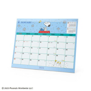 真愛日本 史努比 SNOOPY 2024年 日本製 立式桌曆 桌曆 月曆 擺飾 ID82