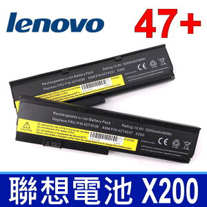LENOVO 6芯 X200 47+ 電池 IBM X200 X200S X201 X201S X201I X201SI 42T4534 42T4536 42T4538 42T4540